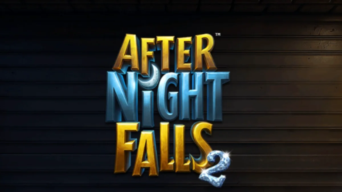 Tampilan visual noir dari slot After Night Falls 2 dengan elemen misteri dan perhiasan.